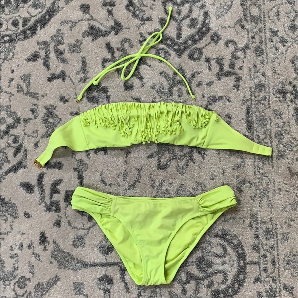 Victoria’s Secret Neon Strapless Bikini